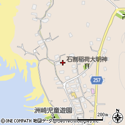 千葉県館山市洲崎周辺の地図