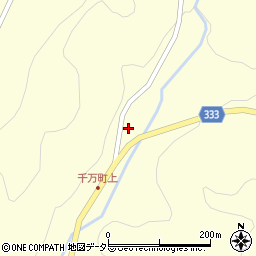 愛知県岡崎市千万町町大栗34周辺の地図