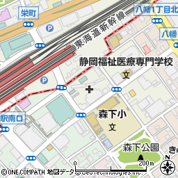 静岡県静岡市駿河区森下町1周辺の地図