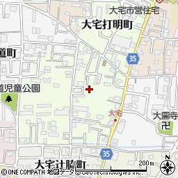 京都府京都市山科区大宅坂ノ辻町25-23周辺の地図