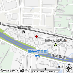滋賀県大津市国分1丁目2周辺の地図