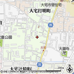 京都府京都市山科区大宅坂ノ辻町25-57周辺の地図