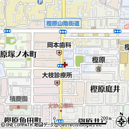 京都府京都市西京区樫原口戸周辺の地図