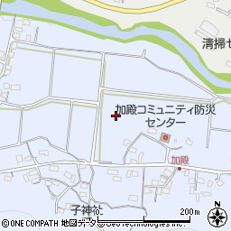静岡県伊豆市加殿周辺の地図