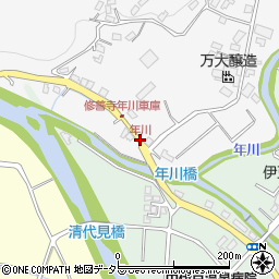修善寺年川車庫周辺の地図