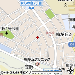 愛知県知多市梅が丘周辺の地図