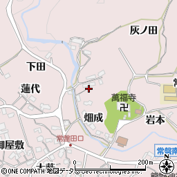 愛知県岡崎市田口町畑成18周辺の地図