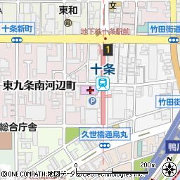 京都府京都市南区東九条南石田町3周辺の地図