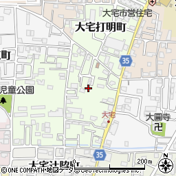 京都府京都市山科区大宅坂ノ辻町25-58周辺の地図