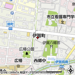 愛知県岡崎市伊賀町186周辺の地図