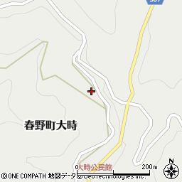 静岡県浜松市天竜区春野町大時118周辺の地図