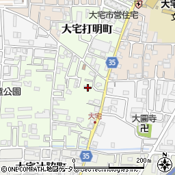 京都府京都市山科区大宅坂ノ辻町23周辺の地図