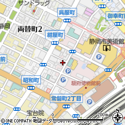 カラオケＪＯＹＳＯＵＮＤ静岡店周辺の地図