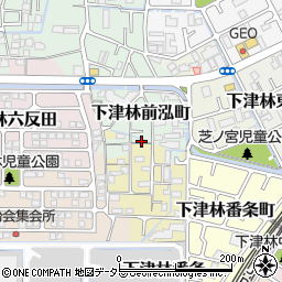 京都府京都市西京区下津林前泓町135周辺の地図
