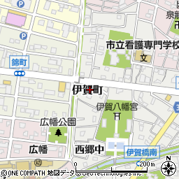 愛知県岡崎市伊賀町175周辺の地図