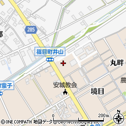 愛知県安城市池浦町境目周辺の地図
