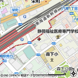 ホテルニューシズオカ周辺の地図