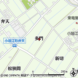 愛知県刈谷市小垣江町多門周辺の地図