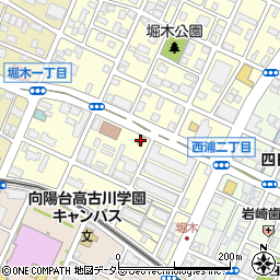 松屋四日市堀木店周辺の地図