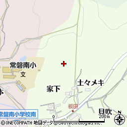 愛知県岡崎市板田町家下12周辺の地図