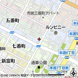 サクライ石油　六番町Ｓ．Ｓ．周辺の地図