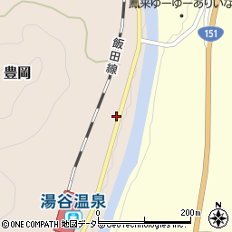 愛知県新城市豊岡大谷下周辺の地図