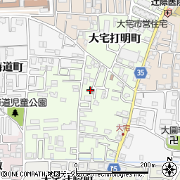 京都府京都市山科区大宅坂ノ辻町25-27周辺の地図