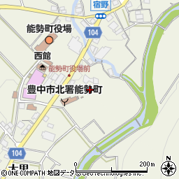 大阪府豊能郡能勢町宿野14周辺の地図