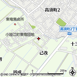 愛知県刈谷市小垣江町己改158周辺の地図