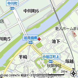 愛知県刈谷市小垣江町池下65周辺の地図
