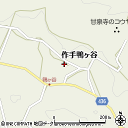 愛知県新城市作手鴨ヶ谷高岸周辺の地図