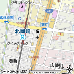 銀のさら　岡崎店周辺の地図