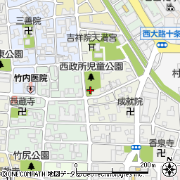 京都府京都市南区吉祥院政所町周辺の地図
