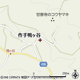 愛知県新城市作手鴨ヶ谷門前周辺の地図
