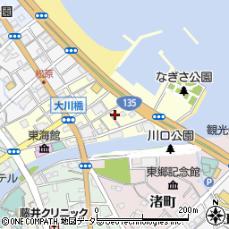静岡県伊東市東松原町2-4周辺の地図