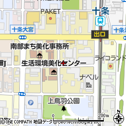 京都府京都市南区西九条森本町80周辺の地図