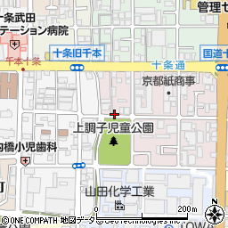 京都府京都市南区上鳥羽高畠町周辺の地図