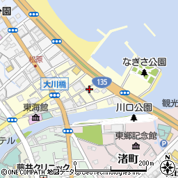 静岡県伊東市東松原町2-5周辺の地図