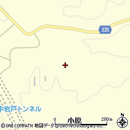愛知県岡崎市岩中町小原周辺の地図
