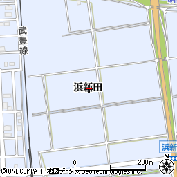 愛知県知多郡東浦町石浜浜新田周辺の地図