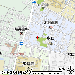 滋賀県甲賀市水口町城東周辺の地図