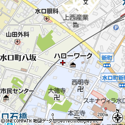 滋賀県甲賀市水口町本町3丁目1-21周辺の地図