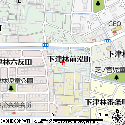京都府京都市西京区下津林前泓町48周辺の地図