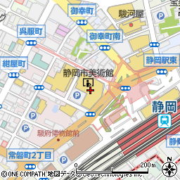 てんや静岡葵タワー店周辺の地図