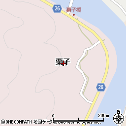 岡山県久米郡美咲町栗子周辺の地図