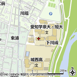 愛知県岡崎市舳越町上川成周辺の地図