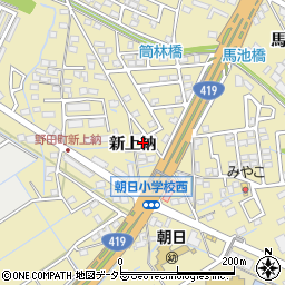 愛知県刈谷市野田町新上納104周辺の地図