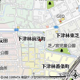 京都府京都市西京区下津林前泓町82周辺の地図