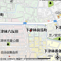 京都府京都市西京区下津林前泓町周辺の地図