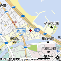 静岡県伊東市東松原町周辺の地図